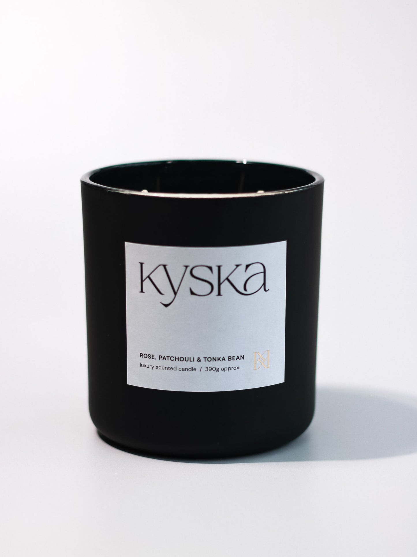 Luxury Scented Candle - Rose, Patchouli & Tonka Bean